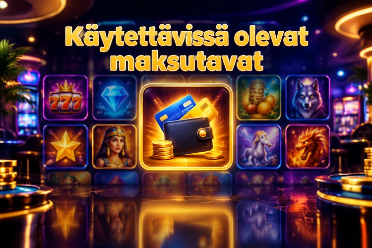 Käytettävissä olevat maksutavat